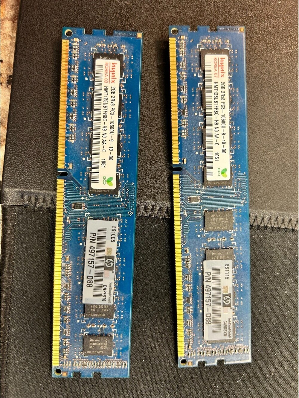 Hynix 4GB 2x2GB DDR3-1333 PC3-10600U Desktop RAM HMT125U6TFR8C-H9 HP